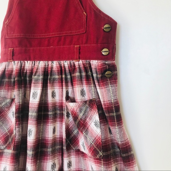 Kids Overall Dress w/ Pockets - Picture 4 of 8